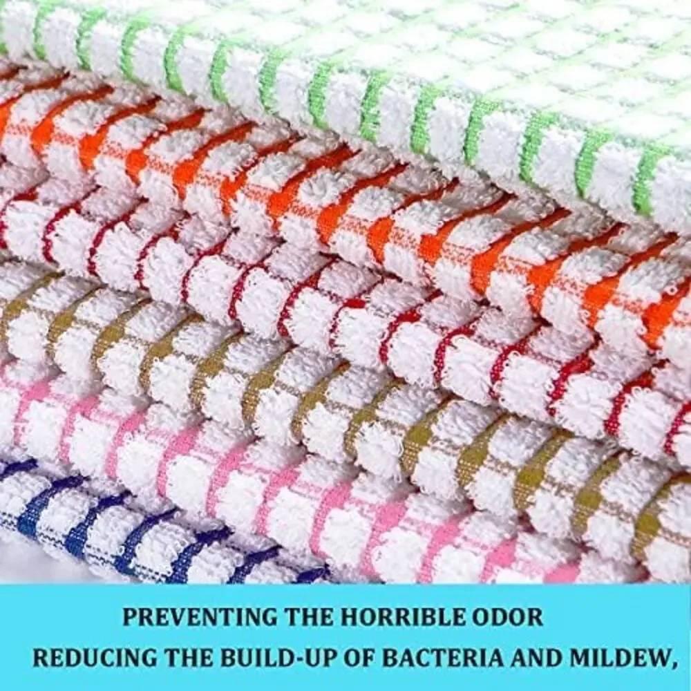LAZI Kitchen Dish Towels, 16 Inch x 25 Inch Bulk Cotton